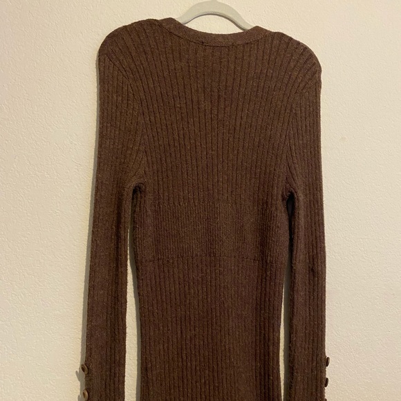 COIN 1804 Women’s Button Long Dress One Size Brown - Picture 6 of 8